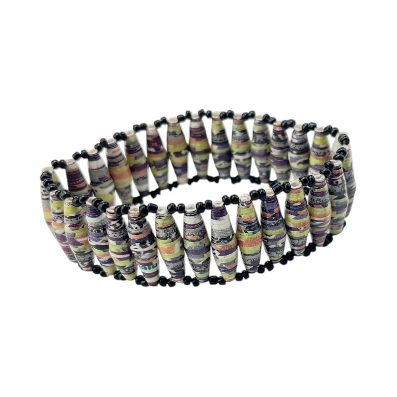 Recycled Paper Maasai Bead Bracelet 671-28