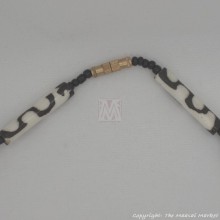 Mud Cloth Trade Beads Bone Arrow Pendant Necklace