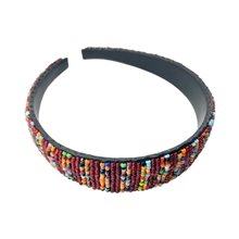 Maasai Bead Leather Headband