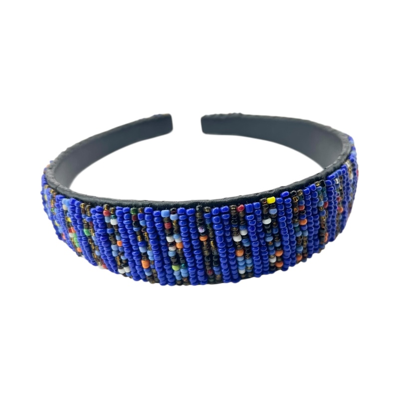 Maasai Bead Leather Headband