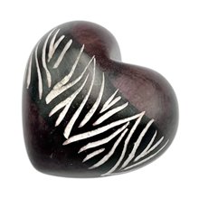 Kisii Soapstone Heart Set – Stripe