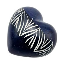 Kisii Soapstone Heart Set – Stripe