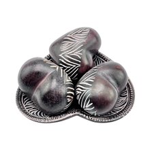 Kisii Soapstone Heart Set – Stripe