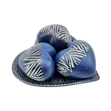 Kisii Soapstone Heart Set – Stripe