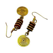 Dhoruba Brass Earrings