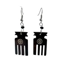 Afro Comb Bone Earrings