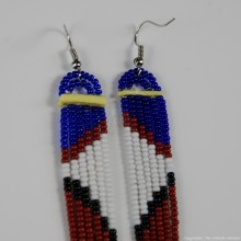 Maasai Glass Beads Multi Color Earrings 231-380